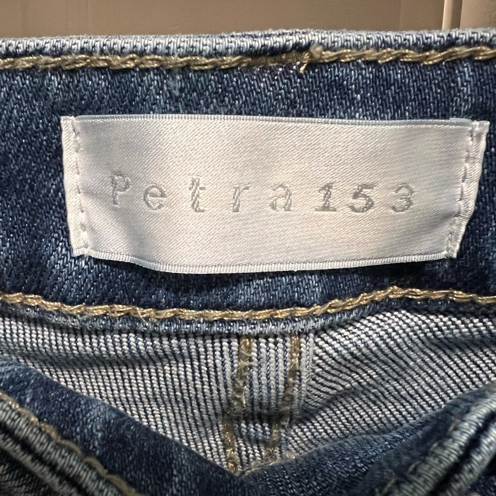 *New Petra 153 High Rise wide leg cuffed Distressed Jeans Sz 28 - Picture 8 of 13